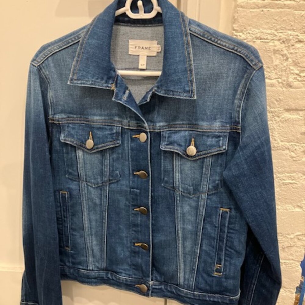 Frame Denim Jean Jacket Size Small
